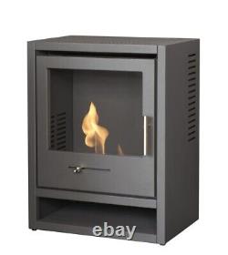 BIO ETHANOL STOVE CHARCOAL BLACK STOVE 1 with HEARTH No chimney needed