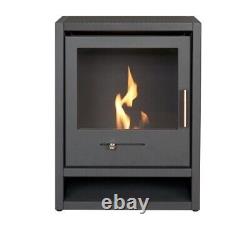 BIO ETHANOL STOVE CHARCOAL BLACK STOVE 1 with HEARTH No chimney needed