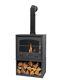 Bio Ethanol Stove Charcoal Black Stove 4 Wood Store Flue Pipe No Chimney Needed