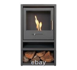 BIO ETHANOL STOVE CHARCOAL BLACK STOVE SOLO 1 WOOD STORE No chimney needed