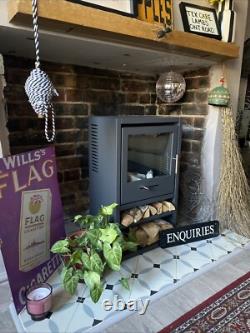BIO ETHANOL STOVE CHARCOAL BLACK STOVE SOLO 1 WOOD STORE No chimney needed