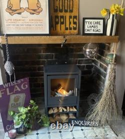 BIO ETHANOL STOVE CHARCOAL BLACK STOVE SOLO 1 WOOD STORE No chimney needed