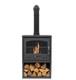 Bio Ethanol Stove Charcoal Black Stove Solo 4 Wood Store No Chimney Needed