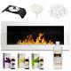 Bio Fireplace 900x400 White Design Eco Tampered Glass + Accessories