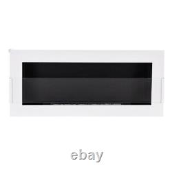 BIO FIREPLACE 900x400 WHITE DESIGN ECO TAMPERED GLASS + ACCESSORIES