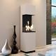 Bio Fireplace Sierra White With Glass Bio Fuel Eco Freestanding High Quality