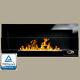 Bio Fire Burner Euphoria Black Gloss With Glass 90x40 Bio Ethanol Fireplace