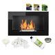 Black Gloss Bio Ethanol Fireplace 650x400 Design Eco + Accessories