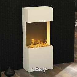 Bergamo flip light 980 Design Bioethanol Kamin weiß (warm)