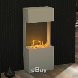 Bergamo flip light 980 Design Bioethanol Kamin weiß (warm)