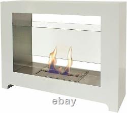 BioCheminée Purline Fireplace Styx Bio-ethanol Modern Design, White