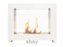BioCheminée Purline Fireplace Styx Bio-ethanol Modern Design, White