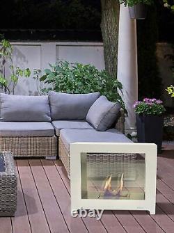 BioCheminée Purline Fireplace Styx Bio-ethanol Modern Design, White