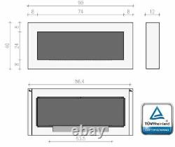 Bio Ethanol Bioethanol Fireplace B2C BOX 900 x 400 White Eco Product Bioethanol