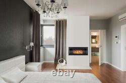 Bio Ethanol Bioethanol Fireplace Black Matt Wall 900 x 400 GLASS Modern