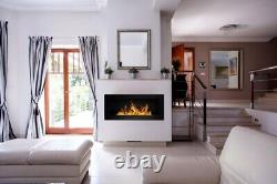 Bio Ethanol Bioethanol Fireplace Black Matt Wall 900 x 400 GLASS Modern