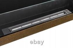 Bio Ethanol Bioethanol Fireplace Wall Bronze 900 x 400 GLASS Modern