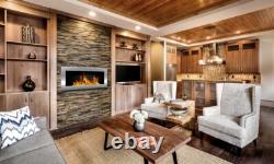 Bio Ethanol Bioethanol Fireplace Wall Stainless Steel 900 x 400 GLASS Modern