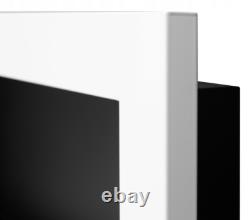 Bio Ethanol Bioethanol Fireplace White Wall 900 x 400 GLASS Modern