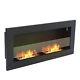 Bio Ethanol Fire Fireplace 90/120/140 X 40 Inset/wall Mounted Bioethanol Burner