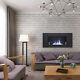 Bio Ethanol Fire Fireplace Wall Mount/insert Warmer Stainless Steel Living Room