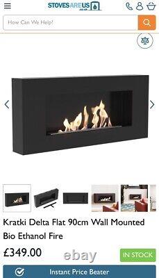 Bio Ethanol Fire Kratki Fireplace BioFire By Stoves Wall Fire