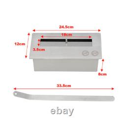 Bio Ethanol Fire Table/Freestanding Biofire Fireplace Metal Glass Burner Indoor