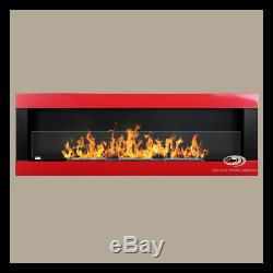 Bio Ethanol Fireplace 1400 1200 900 650 Glass Colour Eco Alcohol Burner Akam