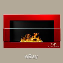 Bio Ethanol Fireplace 1700/1400/1200/900/650 Glass Hq Alcohol Eco Insert Colours