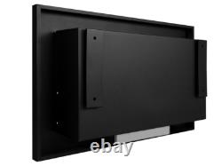 Bio Ethanol Fireplace 650x400 SLIM Wall-Mounted With Glass Black Matt