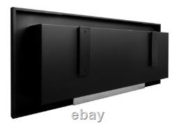 Bio Ethanol Fireplace 900x400 Wall-Mounted Black Matt Set