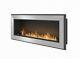Bio Ethanol Fireplace Biofire Fire 1200 Inox Simple Fire Frame Glass 120cm 1.2m