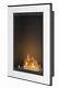 Bio Ethanol Fireplace Biofire Fire 550 White Simple Fire Frame Glass 55cm 0.55m
