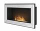 Bio Ethanol Fireplace Biofire Fire 900 White Simple Fire Frame Glass 90cm 0.9m