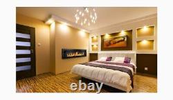 Bio Ethanol Fireplace Biofire Fire Black Gloss Wall Modern 1200 x 400 Stylish