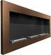 Bio Ethanol Fireplace Biofire Fire Bronze Wall Glass 1400 X 400 Modern Stylish