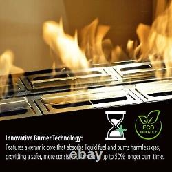 Bio Ethanol Fireplace Biofire Fire Gloss Black Wall Glass 1400 x 400 Modern