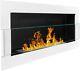 Bio Ethanol Fireplace Biofire Fire White Wall Modern 1200 X 400 Stylish