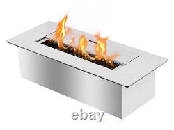 Bio Ethanol Fireplace Burner Insert 12 Inch Ventless Indoor/Outdoor Ignis