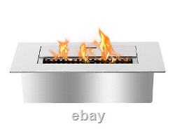 Bio Ethanol Fireplace Burner Insert 12 Inch Ventless Indoor/Outdoor Ignis