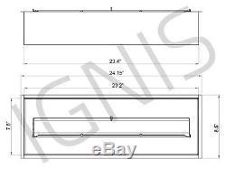 Bio Ethanol Fireplace Burner Insert EB2400 Black Ignis