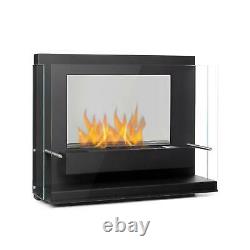 Bio Ethanol Fireplace Burner Space Heater SmokeFree Stainless Steel 0,8 Tank