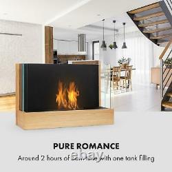 Bio Ethanol Fireplace Burner Space Heater Smoke Free Stainless Steel 0,8 Design