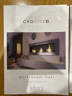 Bio Ethanol Fireplace CVO Ribbon Burner, Surround & Fuel + Pump RRP £2400+