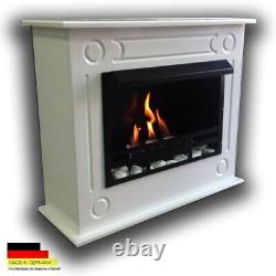 Bio Ethanol Fireplace Chimney Fire Place Camino Firegel Loris XL Premium White