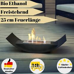 Bio Ethanol Fireplace Freestanding XXL Biokamin Fireplace Heater Standing Fireplace Stainless Steel