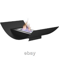 Bio Ethanol Fireplace Freestanding XXL Biokamin Fireplace Heater Standing Fireplace Stainless Steel