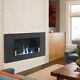 Bio Ethanol Fireplace Glass Fire Burner Inset/wall Mounted Heater Indoor Black