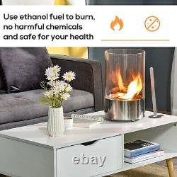 Bio Ethanol Fireplace In/ Outdoor Camp Firebox Table Heater Burner Clean 11/15'