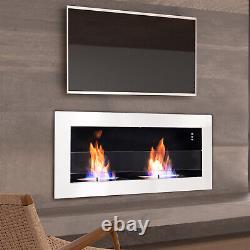 Bio Ethanol Fireplace Indoor Burner Fire Pit Wall Mount Fire Place Heater Stove
